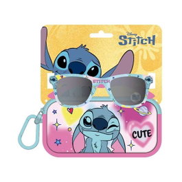 Cerdá Lunettes de sol avec étui Stitch 16,5 x 17,0 x 1,5 cm - Rose - Recommandé à partir de 3 ans