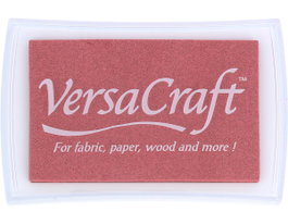 Tsukineko VERSACRAFT Tampon encreur textile rose cendré 95x65mm
