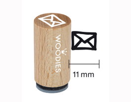 Woodies Mini Sceau en Bois et Caoutchouc 15x25mm Modèle 1