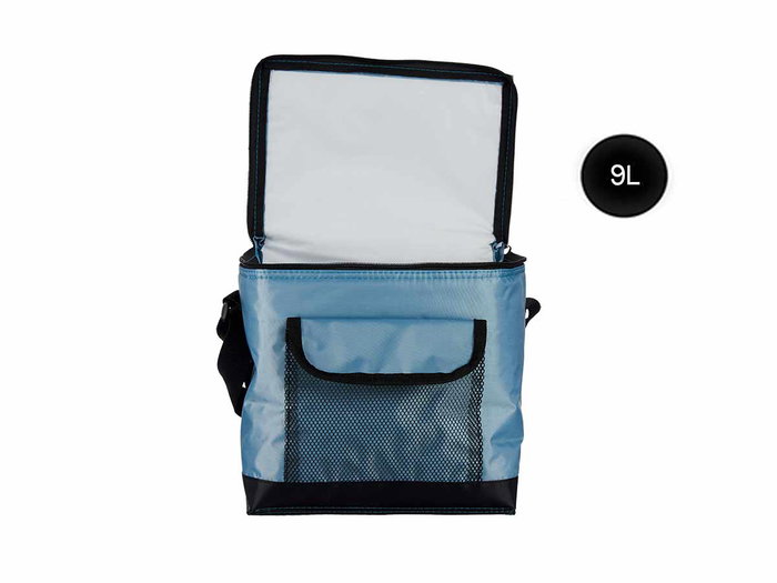Leknes Glacière 9L avec Poche Extérieure Assortiment Pastel 26x3x23cm 100% Polyester/PEVA (Set de 12)