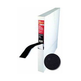 Burcasa Bande de fermeture adhésive mâle 20 mm noir 25 m