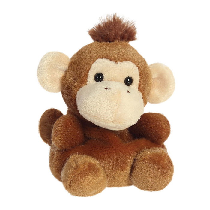 AURORA - Peluche Palm Pals Singe, 13 cm, Marqué CE, Jouet Doudou Enfant