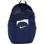 NIKE ACADEMY TEAM Sac à dos 30 litres bleu marine imperméable Storm-FIT pour le sport, poche latérale avec Velcro, aération optimale, robuste et pratique