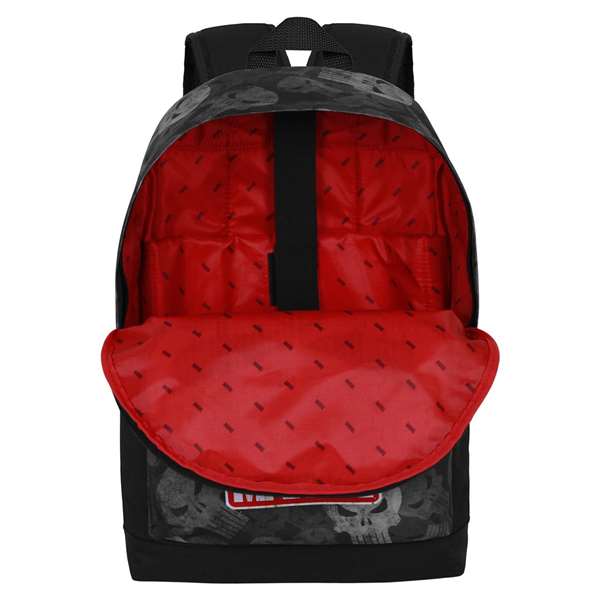 Karactermania HS FAN 2.2 - Sac à dos urbain Punisher Skull - Noir - 1 compartiment - Matière Ripstop résistante - Dimensions 31 x 18 x 44 cm