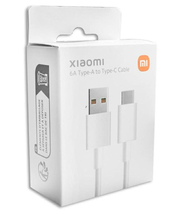 Xiaomi Câble USB-A vers USB-C 6A 1m Blanc BHR6032GL Charge Rapide et Transfert de Données Xiaomi Câble USB-A vers USB-C 6A 1m Blanc BHR6032GL Charge Rapide et Transfert de Données