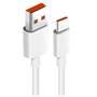 Xiaomi Câble USB-A vers USB-C 6A 1m Blanc BHR6032GL Charge Rapide et Transfert de Données