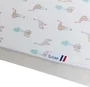 Tineo Matelas bébé CONFORT FUN 60 x 120 cm épaisseur 8 cm blanc motif éléphants en coton avec mousse polyuréthane