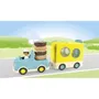 Playmobil Junior 71702 Camion de donuts, jeu de construction pour enfants dès 12 mois, camion à donuts avec porte coulissante et donuts