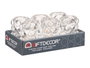 Giftdecor Porte-bougie Boule Transparente Verre 8x12x8 cm (Set de 12)