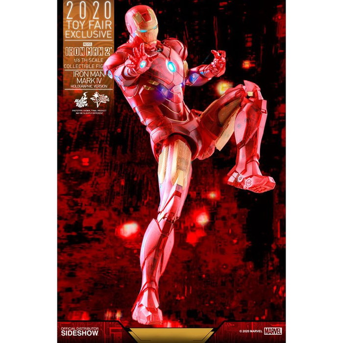 Hot Toys Figurine Marvel Avengers Iron Man Holographique