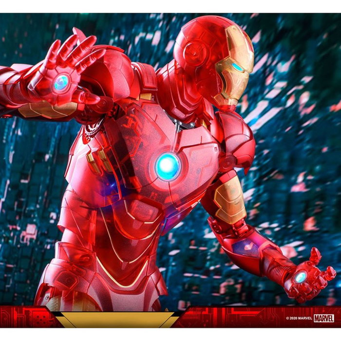 Hot Toys Figurine Marvel Avengers Iron Man Holographique