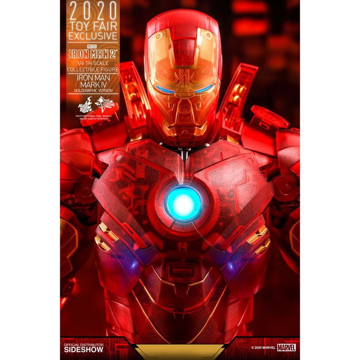 Hot Toys Figurine Marvel Avengers Iron Man Holographique