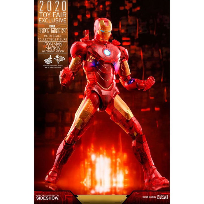 Hot Toys Figurine Marvel Avengers Iron Man Holographique