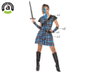Déguisement Écossaise William Wallace Femme Adulte XL Bleu