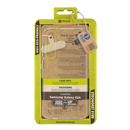 Muvit Recycletek Coque de Protection Recyclée pour Samsung Galaxy S24