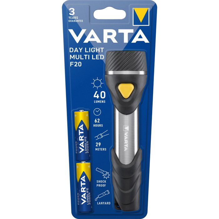 Varta Lampe de poche LED 9 LEDS 40 LM 2xAA