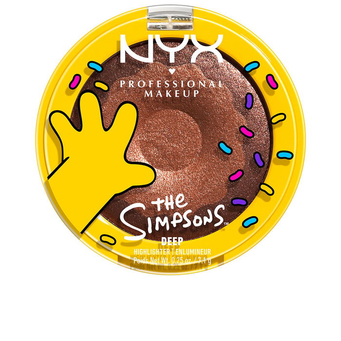 NYX Professional Makeup Surligneur en Poudre Les Simpsons Donut #Deep 7.1 g - Édition Limitée - Illuminateur Vegan pour Visage NYX Professional Makeup Surligneur en Poudre Les Simpsons Donut #Deep 7.1 g - Édition Limitée - Illuminateur Vegan pour Visage