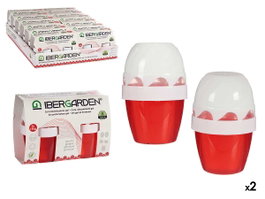 Ibergarden Lot de 2 Désodorisants Gel Géranium 140g x 2 7x9,5x14 cm (Set de 24)