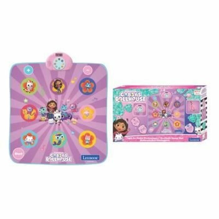 Lexibook Tapis de danse électronique lumineux et Bluetooth Gabby et la maison magique