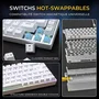 The G-Lab Keyz Titanium HE - AZERTY Compact 65% - RGB - Blanc