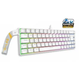 The G-Lab Keyz Titanium HE - AZERTY Compact 65% - RGB - Blanc