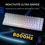 The G-Lab Keyz Titanium HE - AZERTY Compact 65% - RGB - Blanc