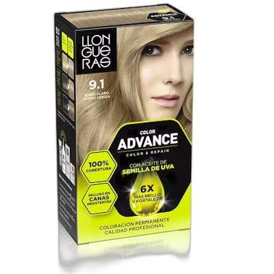 Llongueras COLOR ADVANCE 9,1 rubio claro claro ceniza
