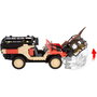 Imaginext Jurassic World Matchbox Camion Cazadinosaurios Teledirigé avec Garre Automatique et Dinosaure - Voiture Radio-Commande - 6+ Ans - Notice Multilingue