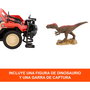 Imaginext Jurassic World Matchbox Camion Cazadinosaurios Teledirigé avec Garre Automatique et Dinosaure - Voiture Radio-Commande - 6+ Ans - Notice Multilingue