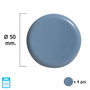 MAURER Patin gris PTFE Ø50 (blister de 4 unités)