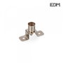Edm Porte-lampe mignonette E10 chromé