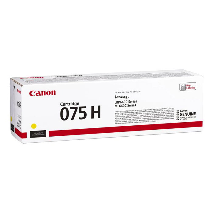 Canon 075H Gelb Cartouche Toner Jaune Haute Capacité 6366C002 pour imageCLASS LBP646Cdw LBP647Cdw MF662Cdw MF663Cdw MF665Cdw