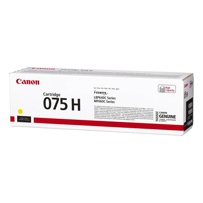 Canon 075H Gelb Cartouche Toner Jaune Haute Capacité 6366C002 pour imageCLASS LBP646Cdw LBP647Cdw MF662Cdw MF663Cdw MF665Cdw