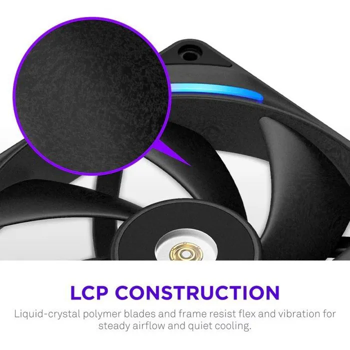 NZXT F140X RGB (RF-U14PN-B1) - Ventilateur PC 140 mm, 2400 tr/min, noir NZXT F140X RGB (RF-U14PN-B1) - Ventilateur PC 140 mm, 2400 tr/min, noir