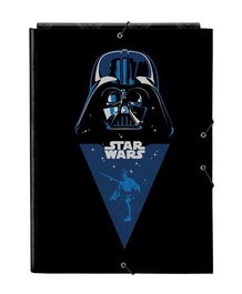 Safta - Classeur à 3 rabats format A4 Star Wars "Rebellion" 26x33,5x2,5 cm, recommandé 36 mois, produit en espagnol