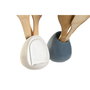 Pot pour ustensiles de cuisine DKD Home Decor Dolomite 12 x 12 x 13 cm 6 x 1 x 30 cm (2 Unités)