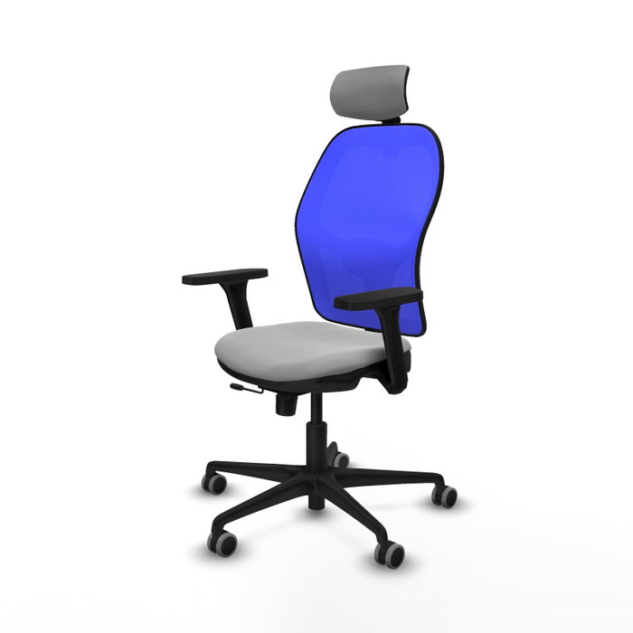 Piqueras Y Crespo Chaise de bureau Jorquera Sincro/Traslack Gris clair/Bleu Piqueras Y Crespo Chaise de bureau Jorquera Sincro/Traslack Gris clair/Bleu