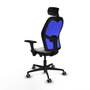 Piqueras Y Crespo Chaise de bureau Jorquera Sincro/Traslack Gris clair/Bleu