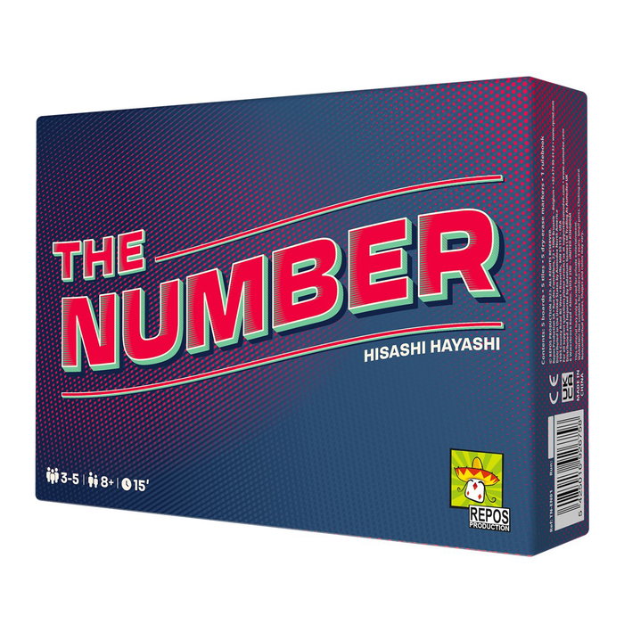 Repos Production The Number Jeu de Cartes TNUES01 – Stratégie, Farce, 3-5 Joueurs, dès 8 Ans, 15 Min Repos Production The Number Jeu de Cartes TNUES01 – Stratégie, Farce, 3-5 Joueurs, dès 8 Ans, 15 Min