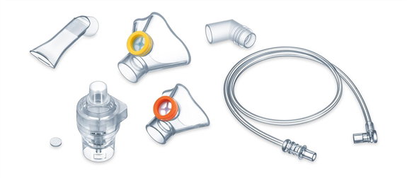 Beurer IH-58 Kids Inhalateur pour enfants, compresseur silencieux, accessoire girafe, traitement des maladies respiratoires et de l'asme