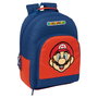 SAFTA Mochila Super Mario Bros de 42 cm adaptable à chariot, sac à dos ergonomique avec bretelles rembourrées et poche frontale