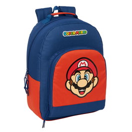 Cartable Super Mario Mamma mia Rouge Blue marine 32 x 42 x 15 cm