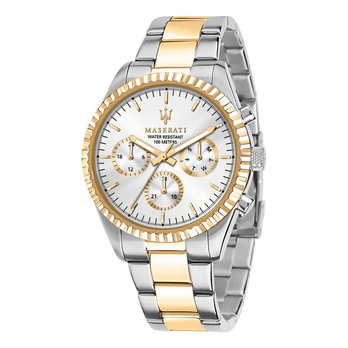 Maserati R8853100021 - Montre Homme Argenté et Doré Maserati R8853100021 - Montre Homme Argenté et Doré