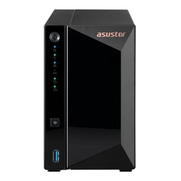 Asustor Drivestor 2 Pro Gen2 AS3302T v2 - Serveur NAS 2 baies - Processeur Quad-Core 1.7 GHz, RAM 2 Go DDR4, port 2.5 GbE