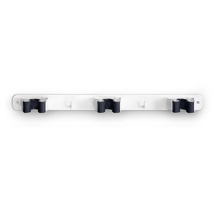 Inofix Support triple pour balais, blanc, 37 x 3,2 x 4,8 cm Inofix Support triple pour balais, blanc, 37 x 3,2 x 4,8 cm