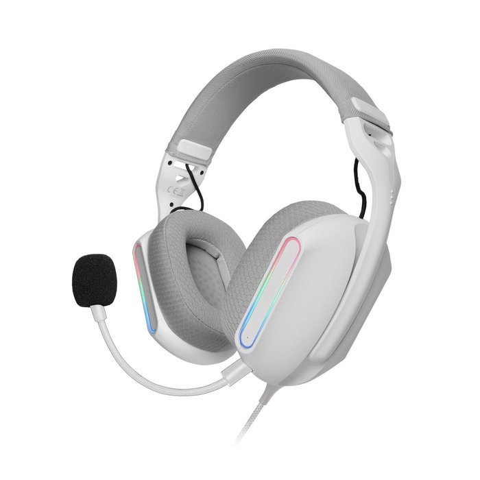 Casques avec Microphone Mars Gaming MHPROW Blanc