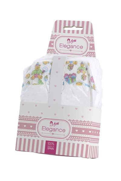 Muñecas Arias Pañales pour poupée Elegance - Pack de 3 unités - Pour enfants à partir de 3 ans - Version en espagnol Muñecas Arias Pañales pour poupée Elegance - Pack de 3 unités - Pour enfants à partir de 3 ans - Version en espagnol