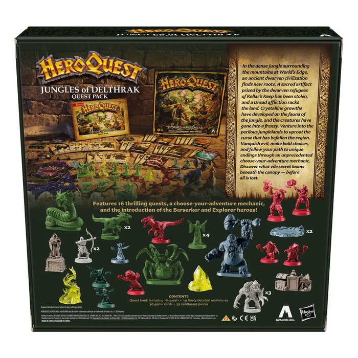 HeroQuest extension jeu de plateau Jungles of Delthrak Pack de Quête *ANGLAIS* HeroQuest extension jeu de plateau Jungles of Delthrak Pack de Quête *ANGLAIS*