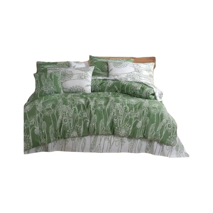 BigBuy Home Parure de couette Vert et Blanc, 220 x 240 cm BigBuy Home Parure de couette Vert et Blanc, 220 x 240 cm