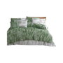BigBuy Home Parure de couette Vert et Blanc, 220 x 240 cm